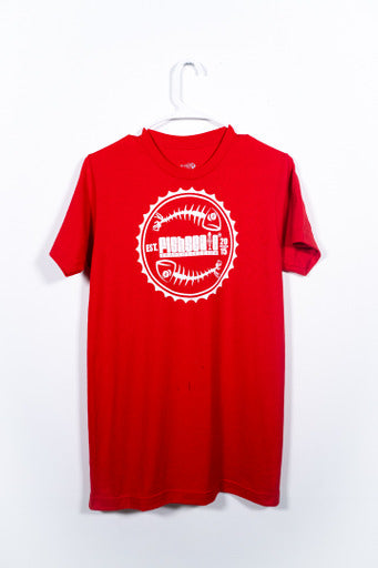 Red Fishscale Logo Tee