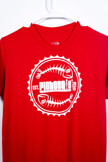 Red Fishscale Logo Tee